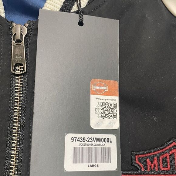 Harley-Davidson Woven Club Crew Casual Jacket Mens size Large New with Tags - Picture 12 of 12